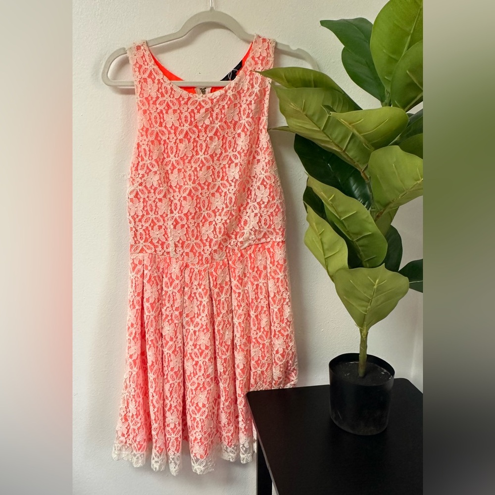 Felicity & Coco Lace and orange dress, Small